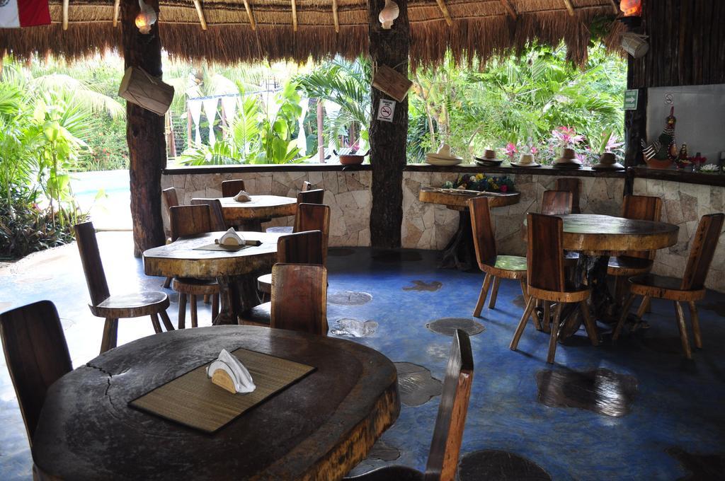 Green Tulum Cabanas & Gardens מסעדה תמונה
